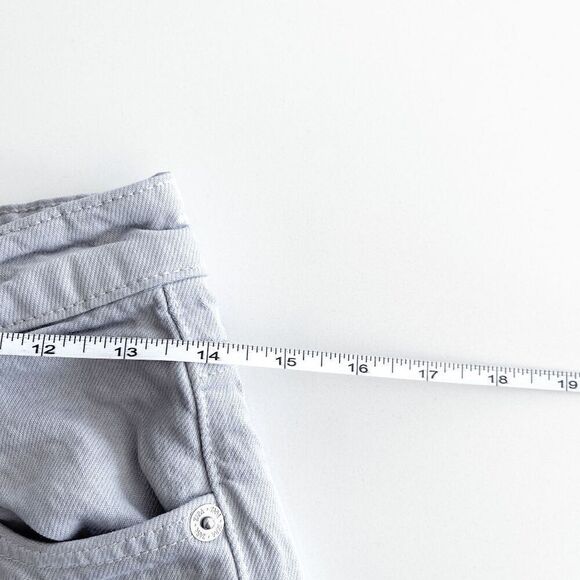 Zara Women's High Rise Straight Leg Boyfriend Denim Jeans Gray Size 6 - Picture 5 of 9